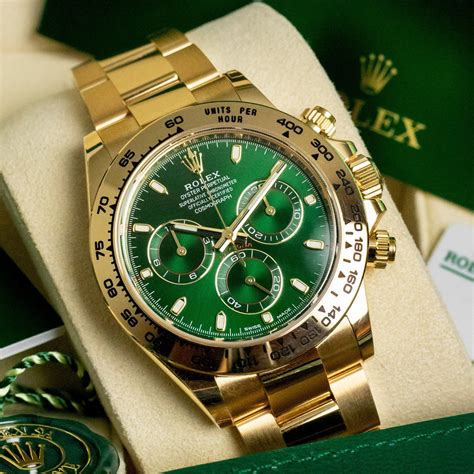 rolex daytona gold grün preisentwicklung|rolex daytona gold.